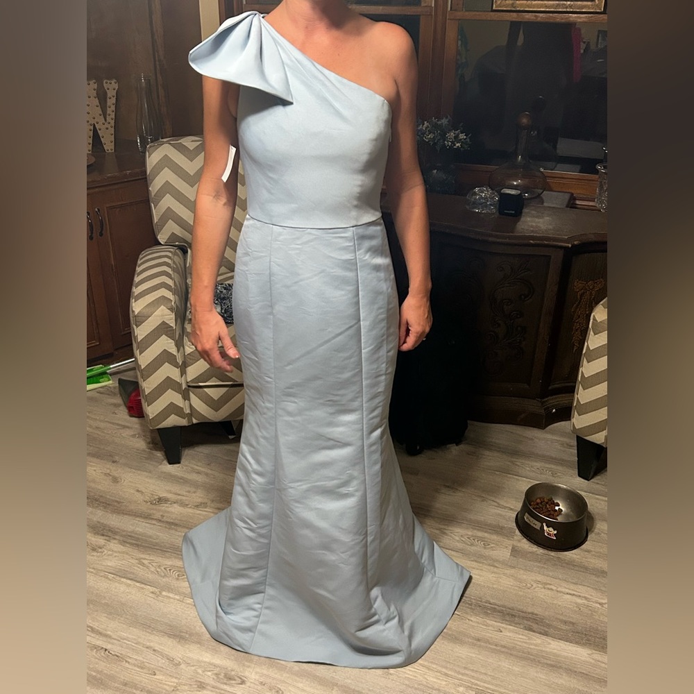 Bridesmaids Gown Ice Blue never worn size 8